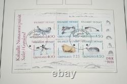 COLLECTION DE TIMBRES DU GROENLAND 1987-2010, PLUS DE 325 TIMBRES NEUFS ET USAGÉS, CONSERVÉS DANS UN ALBUM