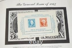 COLLECTION DE TIMBRES ET ENVELOPPES DES ÉTATS-UNIS 1870-1970, PLUS DE 1 300 TIMBRES ET PLUS DE 35 ENVELOPPES STOCKÉS DANS UN ALBUM HARRIS