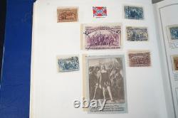 COLLECTION DE TIMBRES ET ENVELOPPES DES ÉTATS-UNIS 1870-1970, PLUS DE 1 300 TIMBRES ET PLUS DE 35 ENVELOPPES STOCKÉS DANS UN ALBUM HARRIS