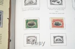 COLLECTION DE TIMBRES ET ENVELOPPES DES ÉTATS-UNIS 1870-1970, PLUS DE 1 300 TIMBRES ET PLUS DE 35 ENVELOPPES STOCKÉS DANS UN ALBUM HARRIS