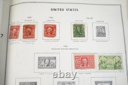 COLLECTION DE TIMBRES ET ENVELOPPES DES ÉTATS-UNIS 1870-1970, PLUS DE 1 300 TIMBRES ET PLUS DE 35 ENVELOPPES STOCKÉS DANS UN ALBUM HARRIS