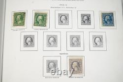 COLLECTION DE TIMBRES ET ENVELOPPES DES ÉTATS-UNIS 1870-1970, PLUS DE 1 300 TIMBRES ET PLUS DE 35 ENVELOPPES STOCKÉS DANS UN ALBUM HARRIS