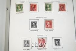 COLLECTION DE TIMBRES ET ENVELOPPES DES ÉTATS-UNIS 1870-1970, PLUS DE 1 300 TIMBRES ET PLUS DE 35 ENVELOPPES STOCKÉS DANS UN ALBUM HARRIS