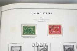 COLLECTION DE TIMBRES ET ENVELOPPES DES ÉTATS-UNIS 1870-1970, PLUS DE 1 300 TIMBRES ET PLUS DE 35 ENVELOPPES STOCKÉS DANS UN ALBUM HARRIS