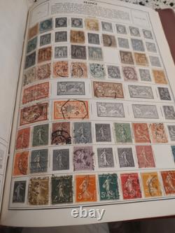 COLLECTION DE TIMBRES MONDIALE MAGNIFIQUE ET PRETEUSE Dans Deux Albums Parfaits Harris