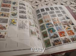 COLLECTION DE TIMBRES MONDIALE MAGNIFIQUE ET PRETEUSE Dans Deux Albums Parfaits Harris