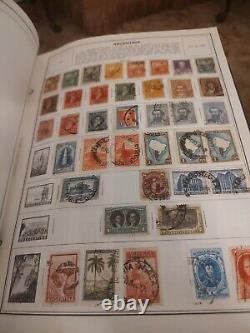 COLLECTION DE TIMBRES MONDIALE MASSIVE DANS L'ALBUM DELUXE HE HARRIS STATESMAN DES ANNÉES 1800 ET SUIVANTES