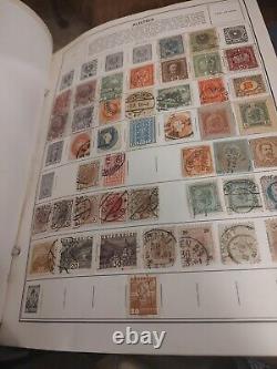 COLLECTION DE TIMBRES MONDIALE MASSIVE DANS L'ALBUM DELUXE HE HARRIS STATESMAN DES ANNÉES 1800 ET SUIVANTES