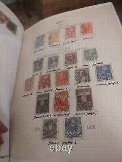 COLLECTION DE TIMBRES MONDIALE MASSIVE DANS L'ALBUM DELUXE HE HARRIS STATESMAN DES ANNÉES 1800 ET SUIVANTES