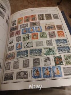 COLLECTION DE TIMBRES MONDIALE MASSIVE DANS L'ALBUM DELUXE HE HARRIS STATESMAN DES ANNÉES 1800 ET SUIVANTES