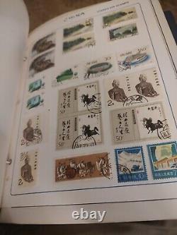 COLLECTION DE TIMBRES MONDIALE MASSIVE DANS L'ALBUM DELUXE HE HARRIS STATESMAN DES ANNÉES 1800 ET SUIVANTES