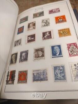 COLLECTION DE TIMBRES MONDIALE MASSIVE DANS L'ALBUM DELUXE HE HARRIS STATESMAN DES ANNÉES 1800 Fwd