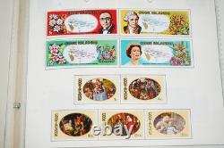 COLLECTION DE TIMBRES NEUFS DES ÎLES COOK 1920-1980, PLUS DE 500 TIMBRES CONSERVÉS DANS UN ALBUM HARRIS