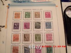 COLLECTION DE TIMBRES POSTAUX VINTAGE DES ÉTATS-UNIS DANS UN ALBUM, 1847-1967