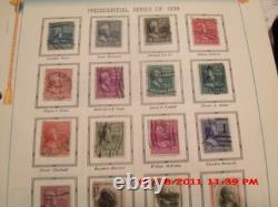 COLLECTION DE TIMBRES POSTAUX VINTAGE DES ÉTATS-UNIS DANS UN ALBUM, 1847-1967