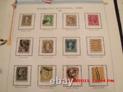 COLLECTION DE TIMBRES POSTAUX VINTAGE DES ÉTATS-UNIS DANS UN ALBUM, 1847-1967