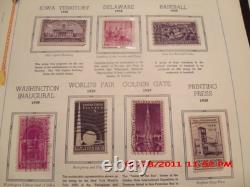 COLLECTION DE TIMBRES POSTAUX VINTAGE DES ÉTATS-UNIS DANS UN ALBUM, 1847-1967