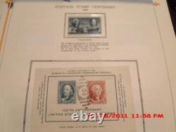 COLLECTION DE TIMBRES POSTAUX VINTAGE DES ÉTATS-UNIS DANS UN ALBUM, 1847-1967