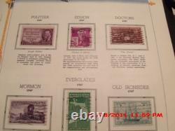 COLLECTION DE TIMBRES POSTAUX VINTAGE DES ÉTATS-UNIS DANS UN ALBUM, 1847-1967