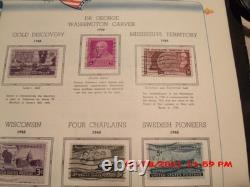 COLLECTION DE TIMBRES POSTAUX VINTAGE DES ÉTATS-UNIS DANS UN ALBUM, 1847-1967