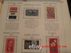 COLLECTION DE TIMBRES POSTAUX VINTAGE DES ÉTATS-UNIS DANS UN ALBUM, 1847-1967