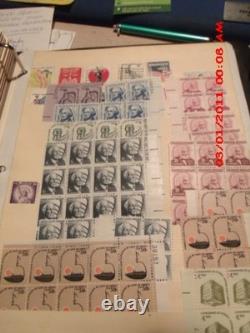 COLLECTION DE TIMBRES POSTAUX VINTAGE DES ÉTATS-UNIS DANS UN ALBUM, 1847-1967