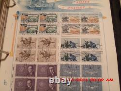 COLLECTION DE TIMBRES POSTAUX VINTAGE DES ÉTATS-UNIS DANS UN ALBUM, 1847-1967