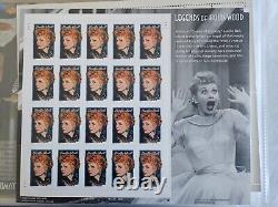 COLLECTION DE TIMBRES- Pages complètes de timbres- John Wayne, Marilynn Monroe, Disney, et plus