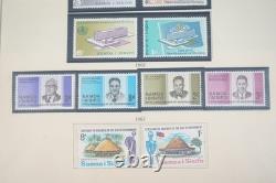 COLLECTION DE TIMBRES SAMOA DES ANNÉES 1950 À 1980, PLUS DE 375 TIMBRES, MAJORITÉ NEUF SANS CHARNIÈRE DANS UN ALBUM