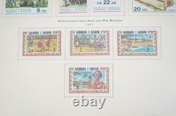 COLLECTION DE TIMBRES SAMOA DES ANNÉES 1950 À 1980, PLUS DE 375 TIMBRES, MAJORITÉ NEUF SANS CHARNIÈRE DANS UN ALBUM