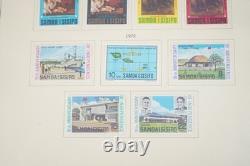 COLLECTION DE TIMBRES SAMOA DES ANNÉES 1950 À 1980, PLUS DE 375 TIMBRES, MAJORITÉ NEUF SANS CHARNIÈRE DANS UN ALBUM
