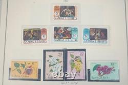 COLLECTION DE TIMBRES SAMOA DES ANNÉES 1950 À 1980, PLUS DE 375 TIMBRES, MAJORITÉ NEUF SANS CHARNIÈRE DANS UN ALBUM