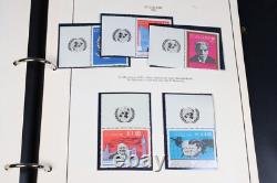 COLLECTION DE TIMBRES SPÉCIAUX JFK DES ANNÉES 1960 AUX ÉTATS-UNIS DUBAI-HONGRIE DANS UN ALBUM