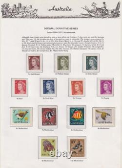 COLLECTION DÉCIMALE 1966-92 DANS ALBUM COMPLET SUR PAGES SEVEN SEAS MUH + EXTRAS