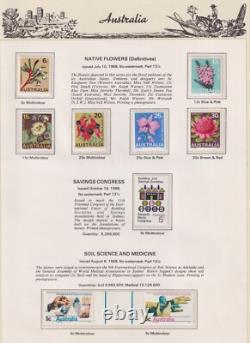 COLLECTION DÉCIMALE 1966-92 DANS ALBUM COMPLET SUR PAGES SEVEN SEAS MUH + EXTRAS