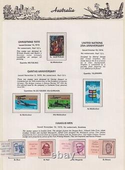 COLLECTION DÉCIMALE 1966-92 DANS ALBUM COMPLET SUR PAGES SEVEN SEAS MUH + EXTRAS