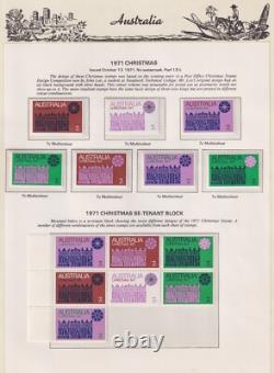 COLLECTION DÉCIMALE 1966-92 DANS ALBUM COMPLET SUR PAGES SEVEN SEAS MUH + EXTRAS