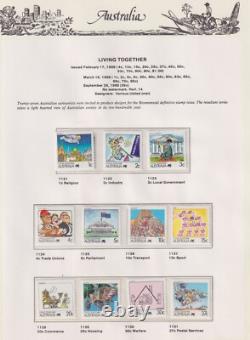 COLLECTION DÉCIMALE 1966-92 DANS ALBUM COMPLET SUR PAGES SEVEN SEAS MUH + EXTRAS