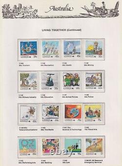 COLLECTION DÉCIMALE 1966-92 DANS ALBUM COMPLET SUR PAGES SEVEN SEAS MUH + EXTRAS