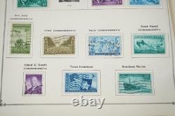COLLECTION DES ÉTATS-UNIS ET DU MONDE DES ANNÉES 1940 DE PLUS DE 1 200 TIMBRES NEUFS ET USAGÉS DANS UN ALBUM SCOTT