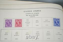 COLLECTION DES ÉTATS-UNIS ET DU MONDE DES ANNÉES 1940 DE PLUS DE 1 200 TIMBRES NEUFS ET USAGÉS DANS UN ALBUM SCOTT