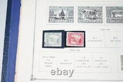 COLLECTION MONDIALE 1900-1970 I/K DE PLUS DE 900 TIMBRES NEUFS ET USAGÉS DANS UN ALBUM SCOTT