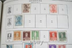 COLLECTION MONDIALE A-G DES ANNÉES 1910-1960 DE PLUS DE 4700 TIMBRES NEUFS ET OBLITÉRÉS DANS UN ALBUM MINKUS