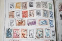 COLLECTION MONDIALE A-G DES ANNÉES 1910-1960 DE PLUS DE 4700 TIMBRES NEUFS ET OBLITÉRÉS DANS UN ALBUM MINKUS
