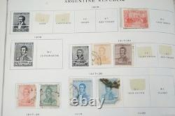 COLLECTION MONDIALE A/H 1860-1940 DE 3 650+ TIMBRES NEUFS ET ANCIENS DANS UN ALBUM SCOTT