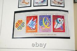 COLLECTION MONDIALE A/Z DES ANNÉES 1980 DE PLUS DE 625 TIMBRES D'IMPORTANCE MAJORITAIREMENT NEUFS CONSERVÉS DANS UN ALBUM SCOTT