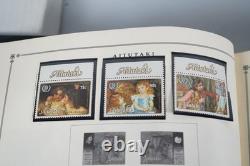 COLLECTION MONDIALE A/Z DES ANNÉES 1980 DE PLUS DE 625 TIMBRES D'IMPORTANCE MAJORITAIREMENT NEUFS CONSERVÉS DANS UN ALBUM SCOTT