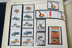 COLLECTION MONDIALE A/Z DES ANNÉES 1980 DE PLUS DE 625 TIMBRES D'IMPORTANCE MAJORITAIREMENT NEUFS CONSERVÉS DANS UN ALBUM SCOTT