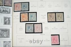 COLLECTION MONDIALE DE PLUS DE 7 000 TIMBRES DES ANNÉES 1860 AUX ANNÉES 1980, NEUFS ET OBLITÉRÉS, DANS UN ALBUM HARRIS