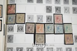 COLLECTION MONDIALE DE PLUS DE 7 000 TIMBRES DES ANNÉES 1860 AUX ANNÉES 1980, NEUFS ET OBLITÉRÉS, DANS UN ALBUM HARRIS